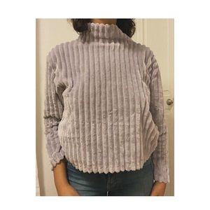 fluffy lavender sweater • brand new